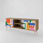 GEOMETRIC GLIMMER 2-Door TV Cabinet