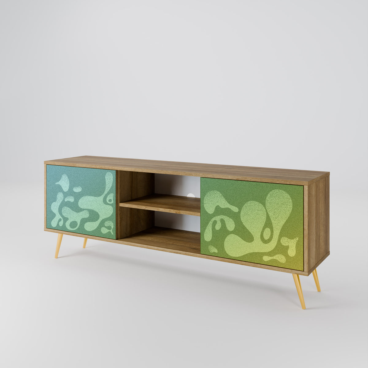 IRREGULAR BLUE 2-Door TV Cabinet