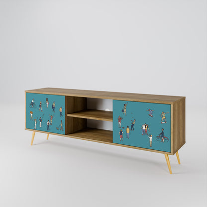 COLLECTIVE STREAM 2-Door TV Cabinet