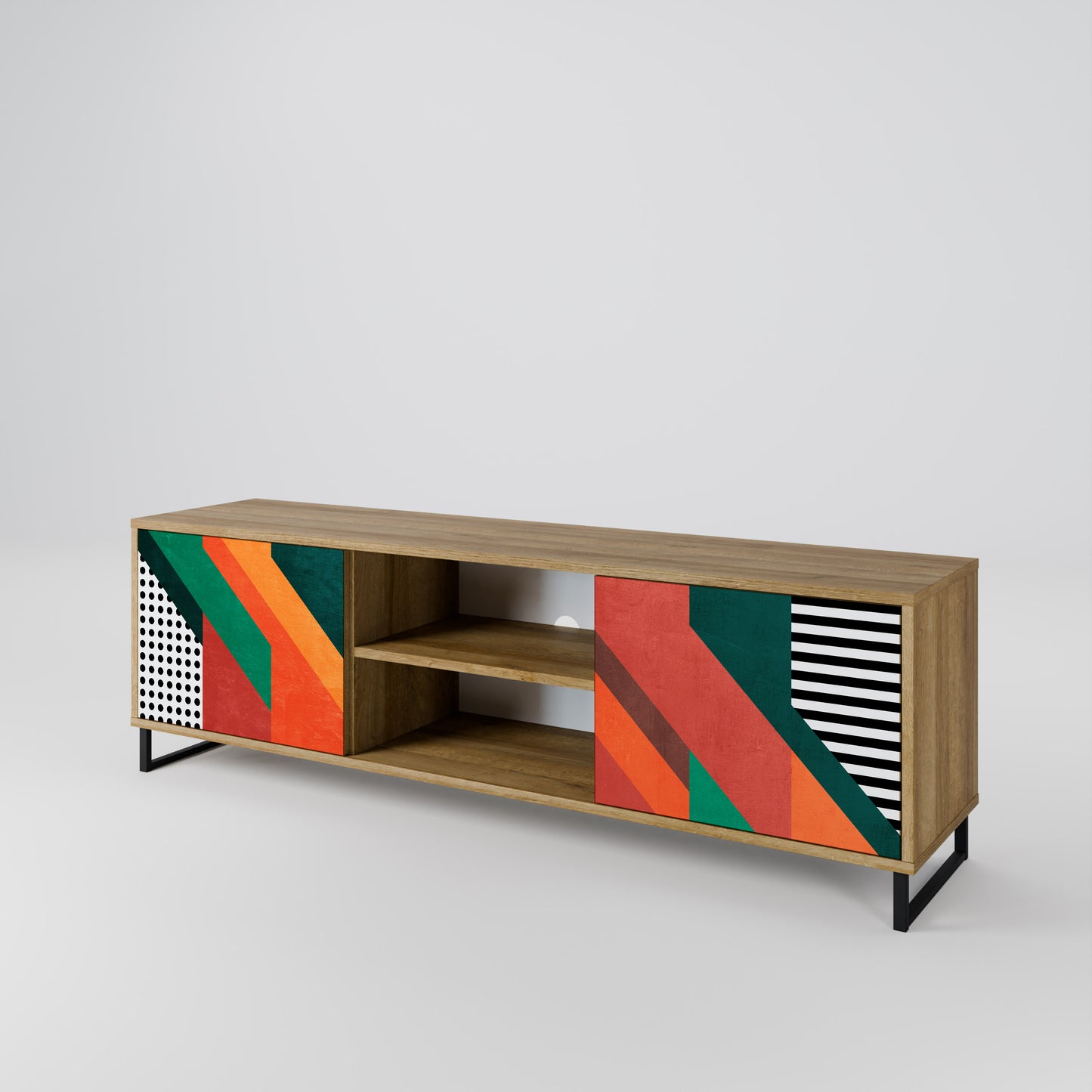 MAKESHIFT ARTISTRY 2-Door TV Cabinet