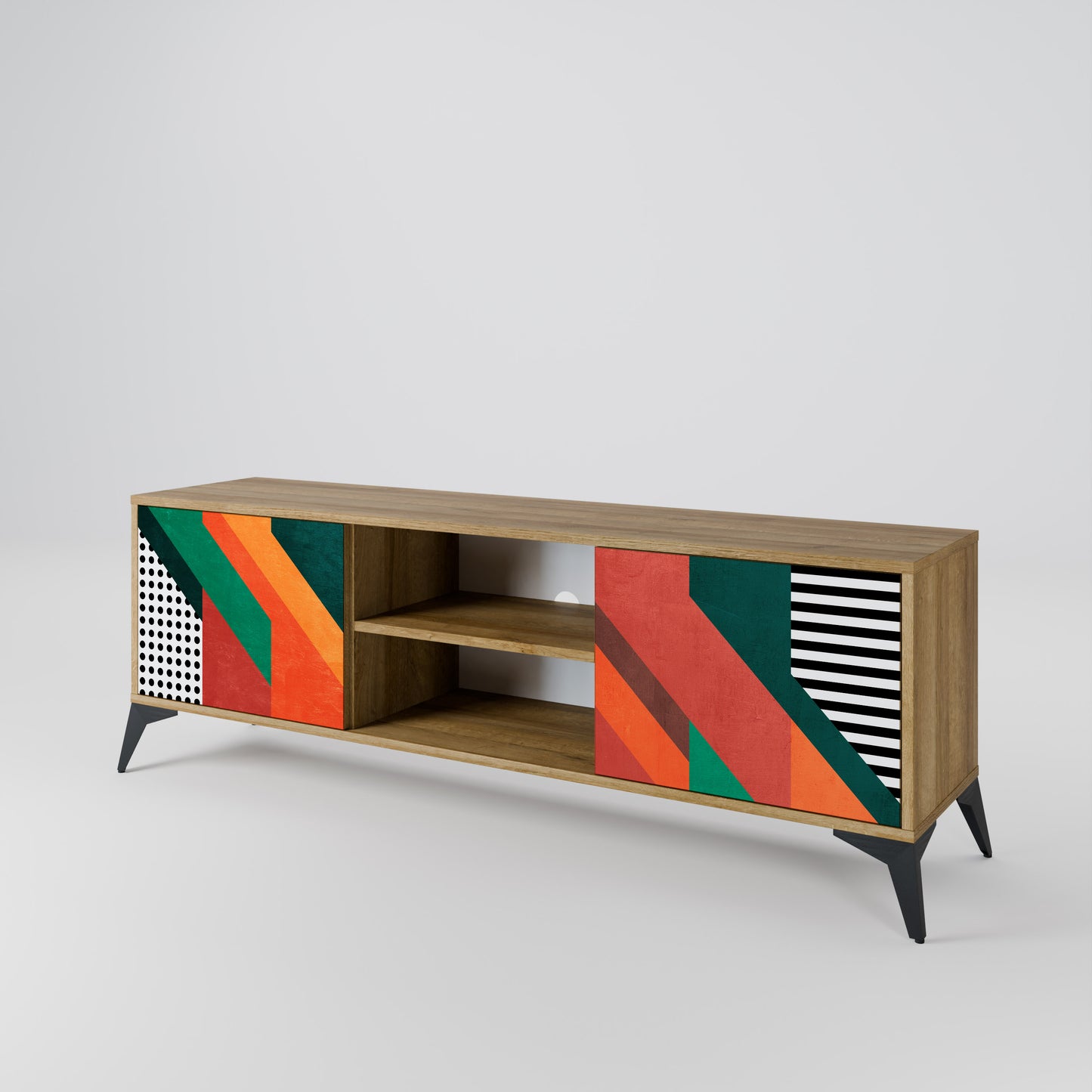 MAKESHIFT ARTISTRY 2-Door TV Cabinet