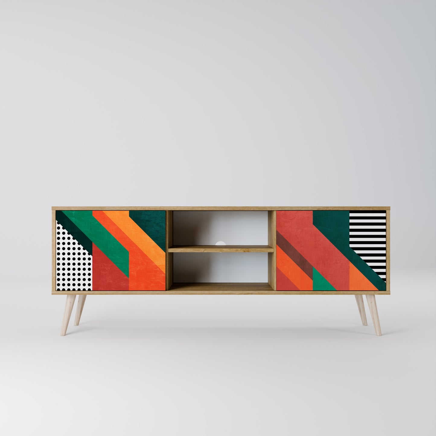 MAKESHIFT ARTISTRY 2-Door TV Cabinet