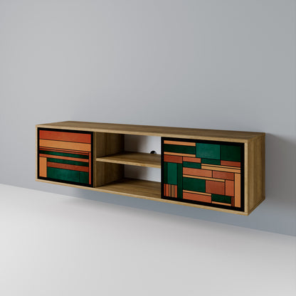 EARTHY FIGURES 2-Door TV Cabinet