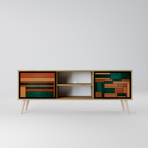 EARTHY FIGURES 2-Door TV Cabinet