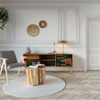 EARTHY FIGURES 2-Door TV Cabinet