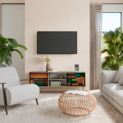 EARTHY FIGURES 2-Door TV Cabinet
