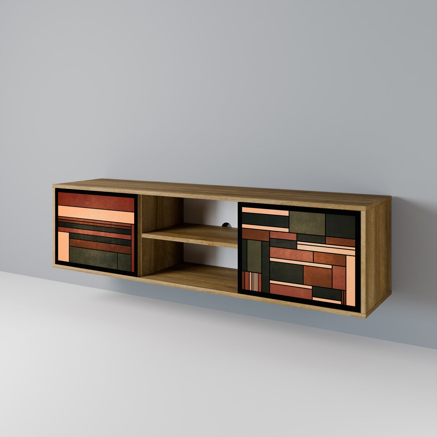 FIGURES OF NATURE 2-Door TV Cabinet