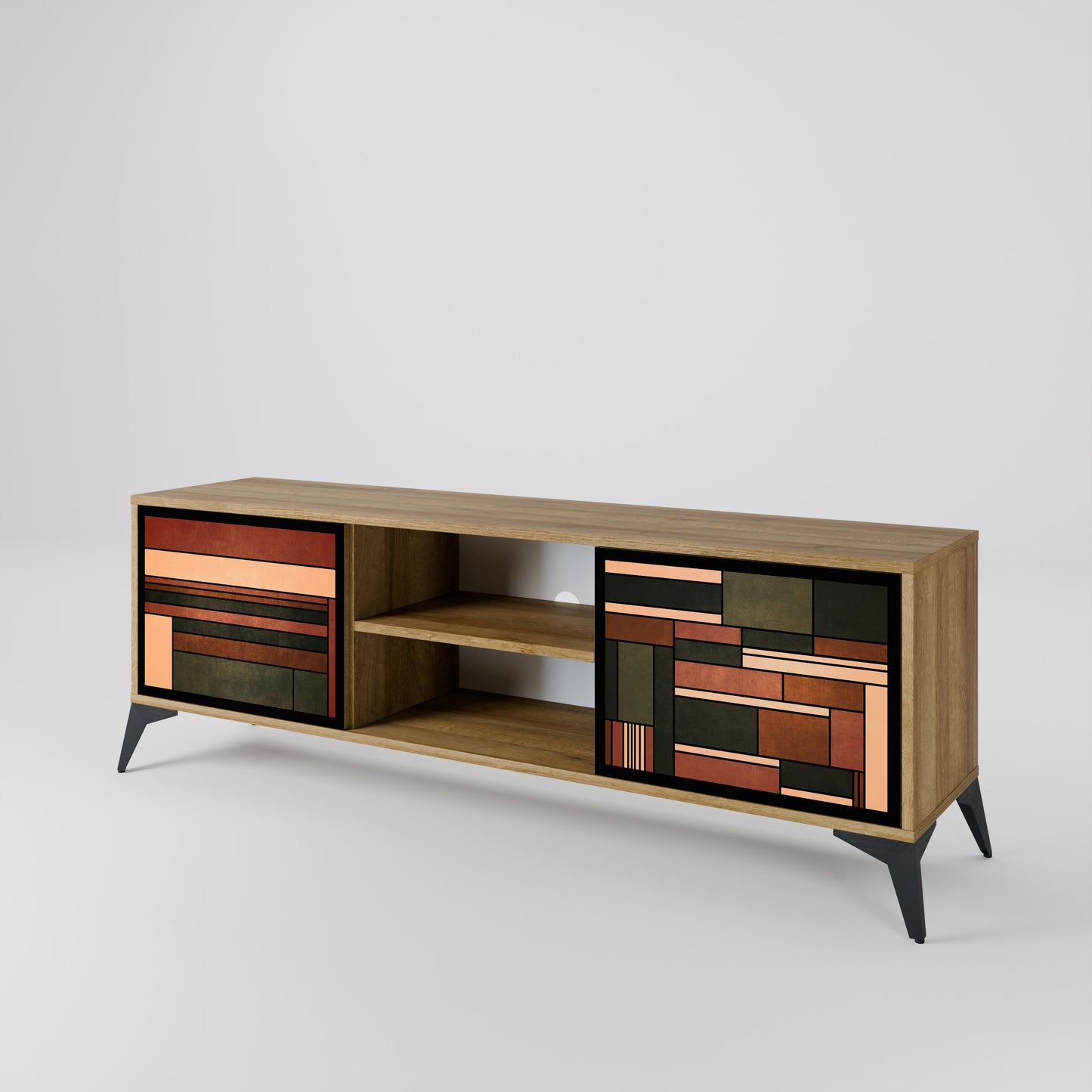FIGURES OF NATURE 2-Door TV Cabinet