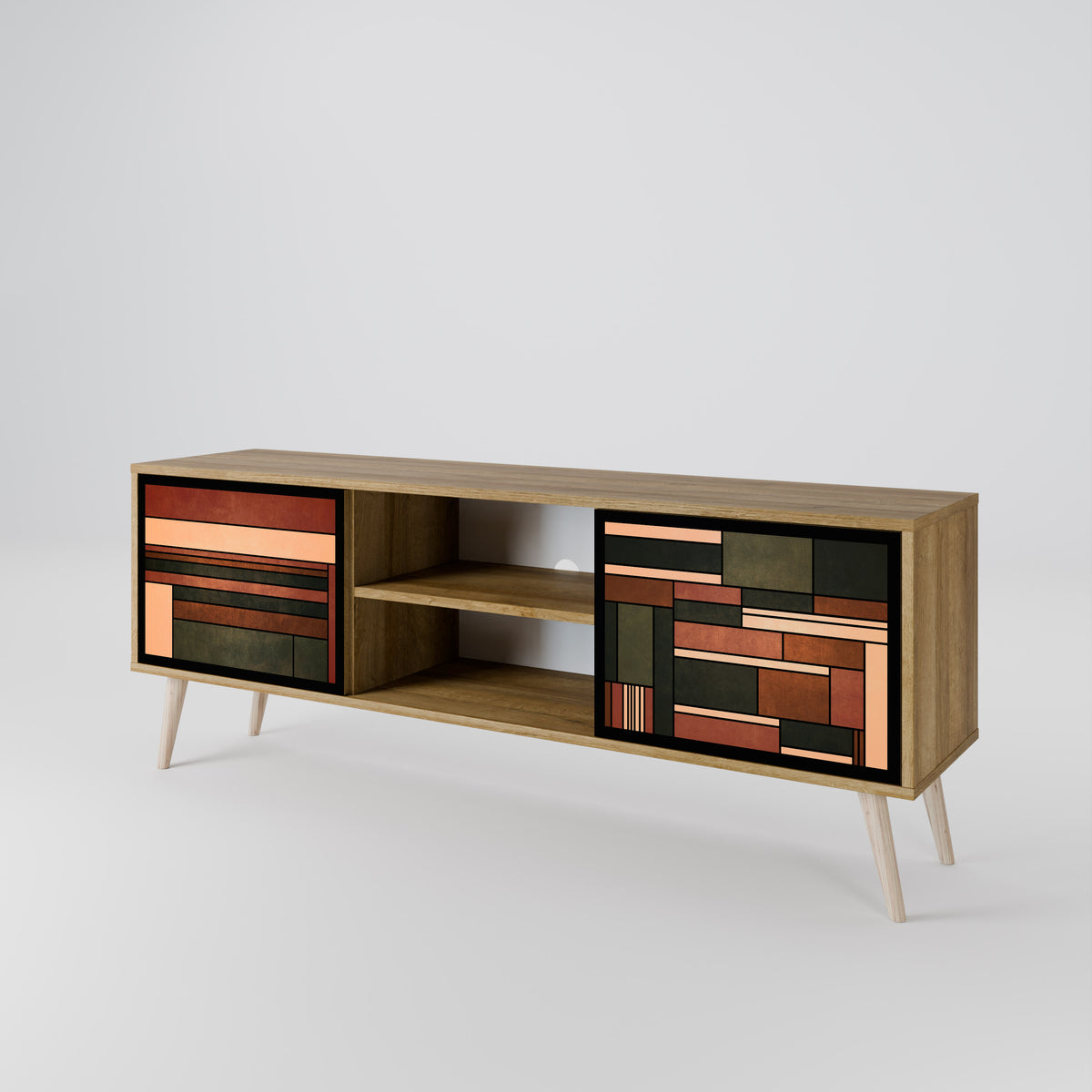 FIGURES OF NATURE 2-Door TV Cabinet