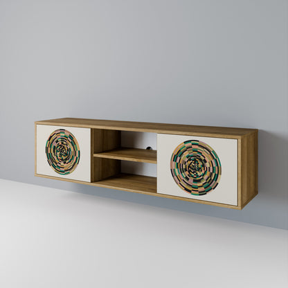 GREEN CIRCLES 2-Door TV Cabinet