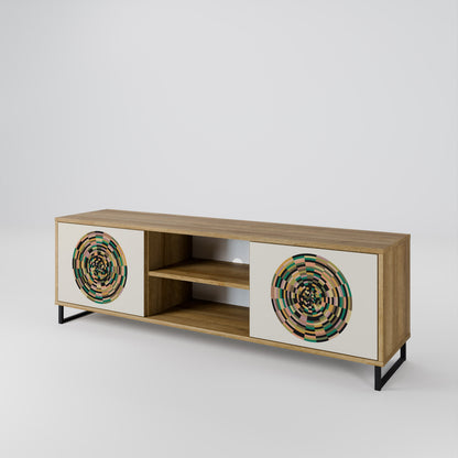 GREEN CIRCLES 2-Door TV Cabinet