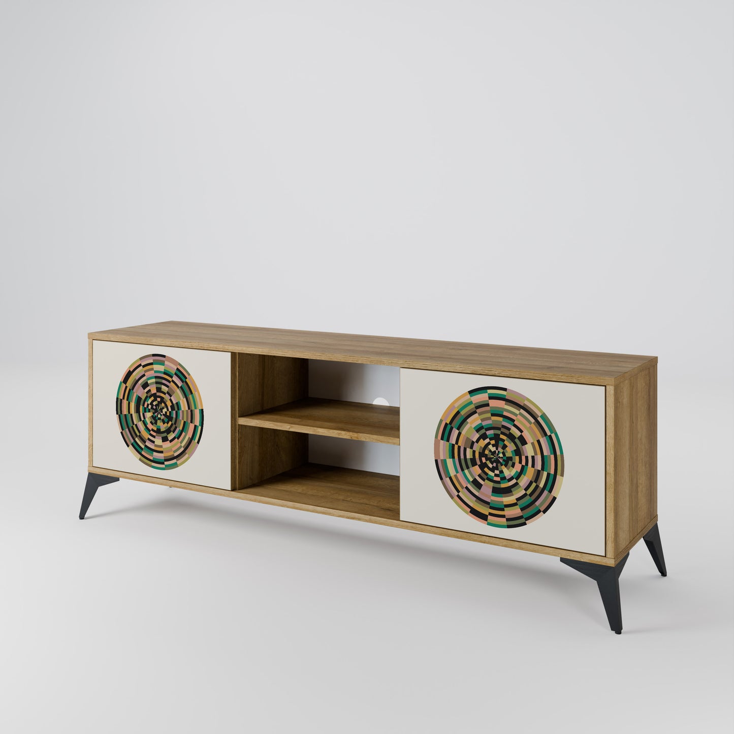 GREEN CIRCLES 2-Door TV Cabinet