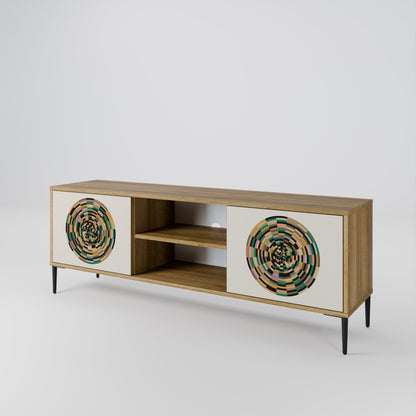 GREEN CIRCLES 2-Door TV Cabinet