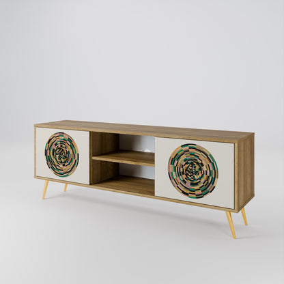 GREEN CIRCLES 2-Door TV Cabinet