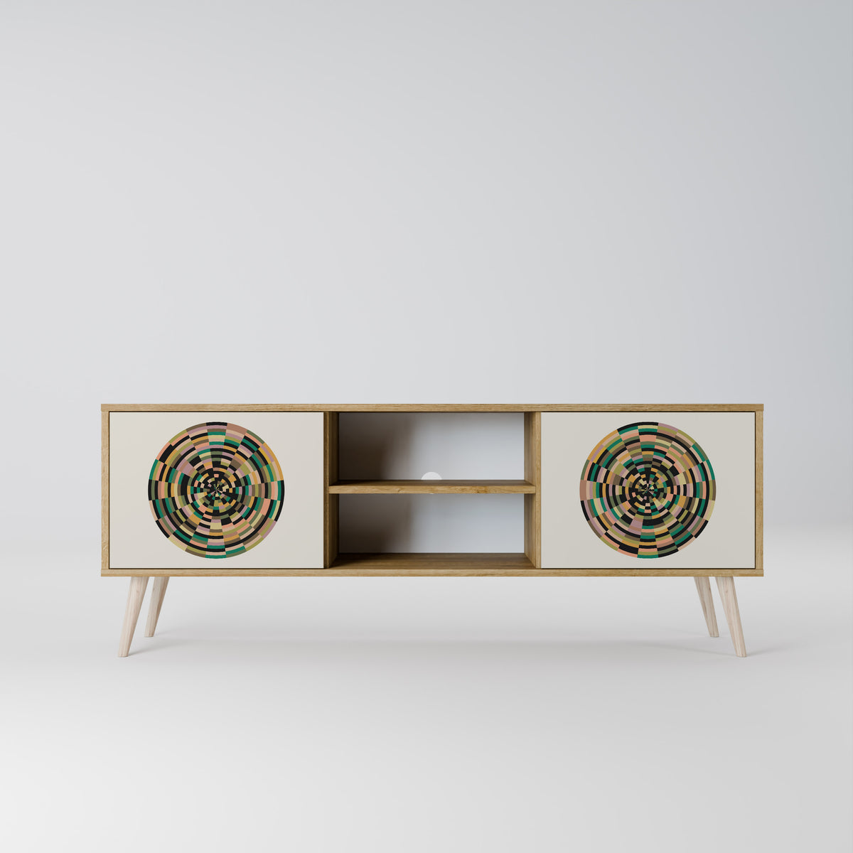 GREEN CIRCLES 2-Door TV Cabinet
