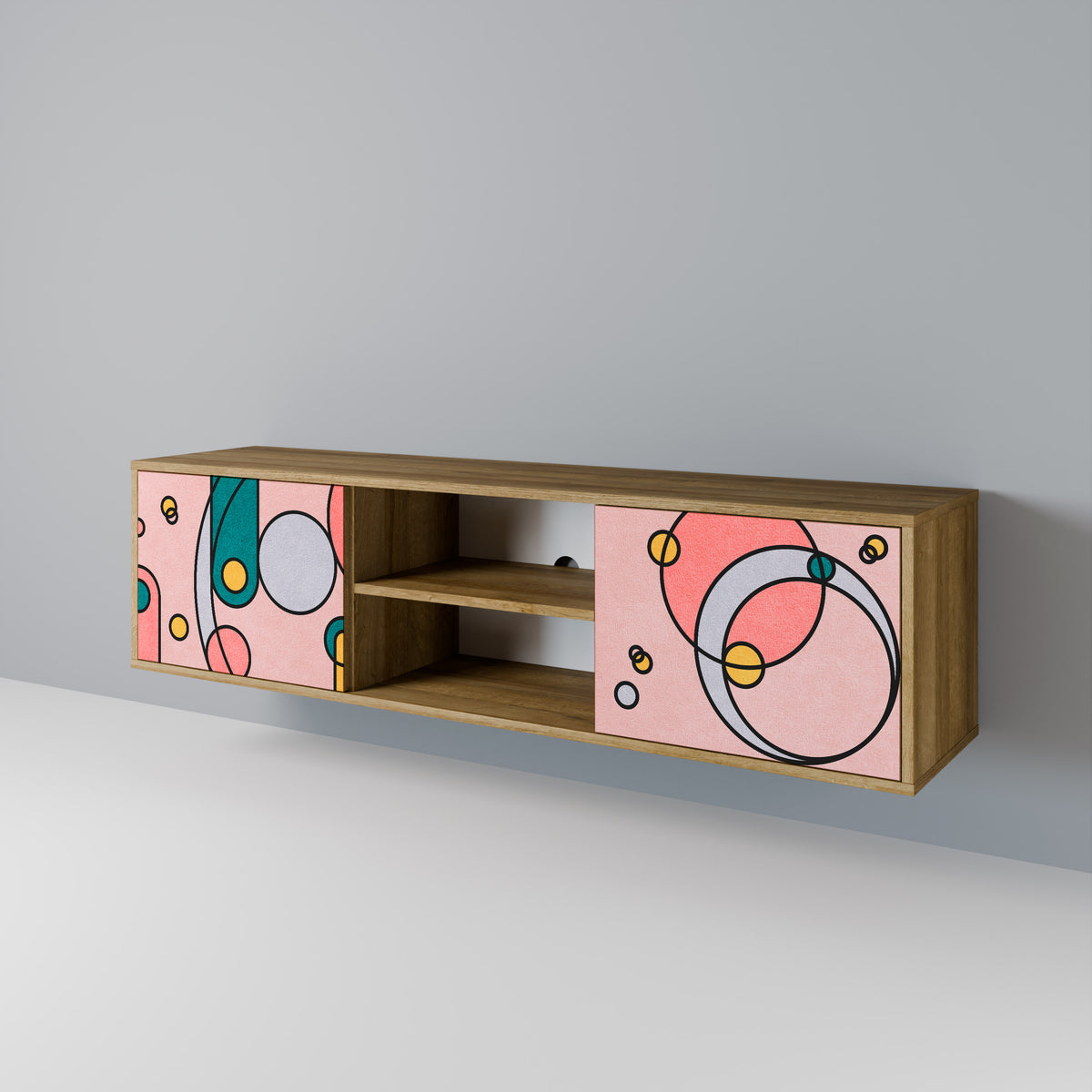 GOSSAMER ECHOES 2-Door TV Cabinet