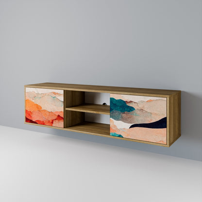 ABSTRACT LANDSCAPE 2-Door TV Cabinet