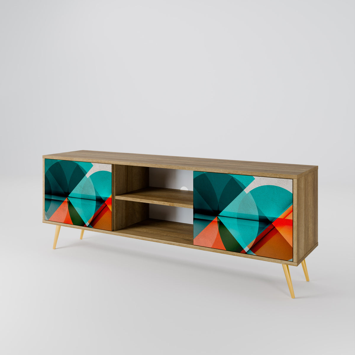 CIRCULAR RHAPSODY 2-Door TV Cabinet