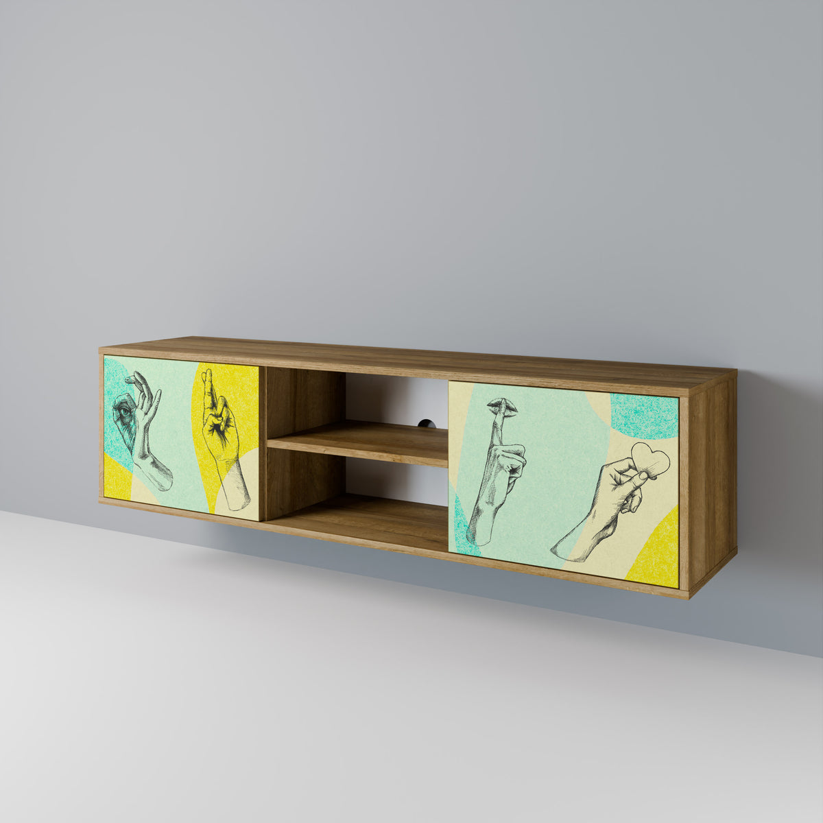 BODY LANGUAGE 2-Door TV Cabinet