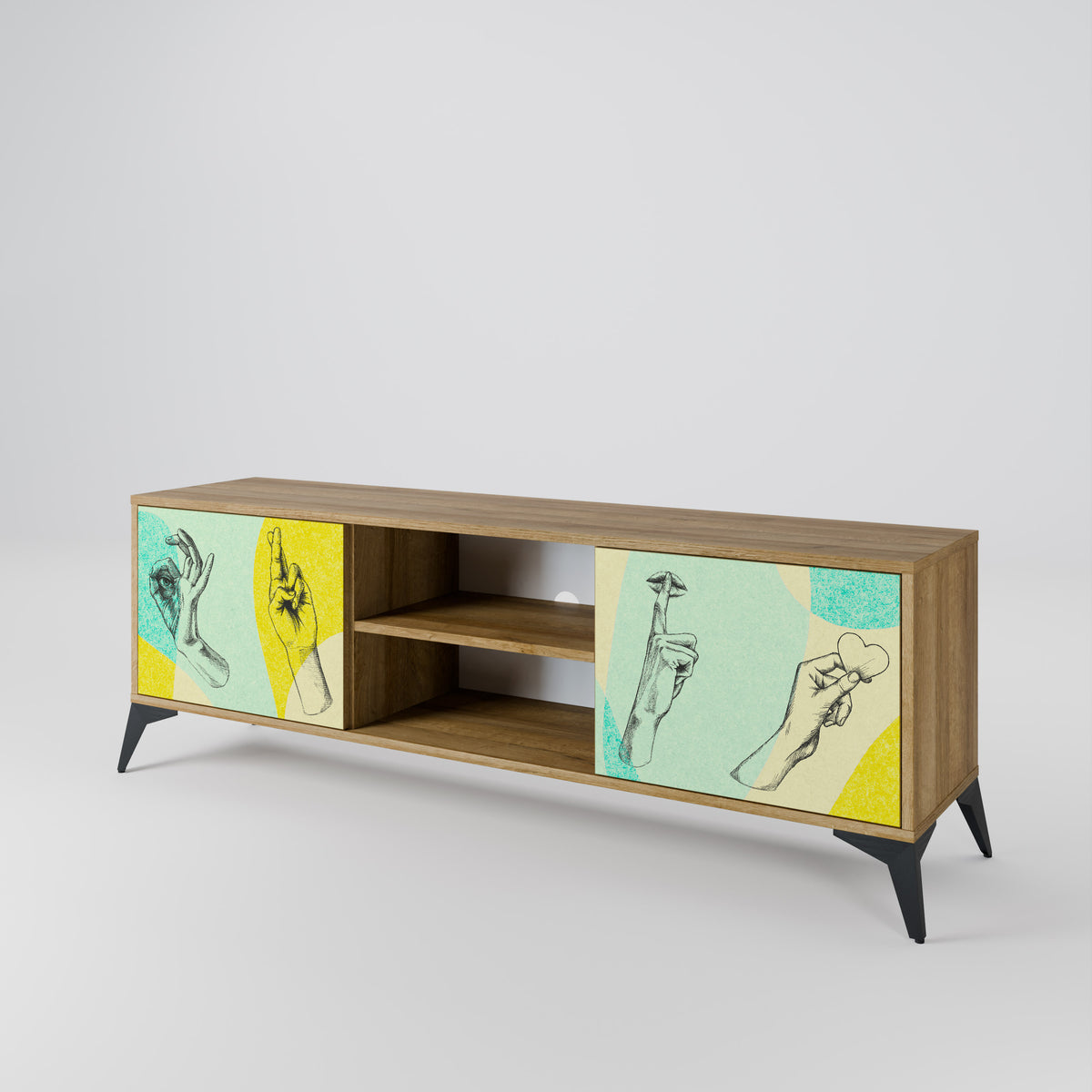 BODY LANGUAGE 2-Door TV Cabinet