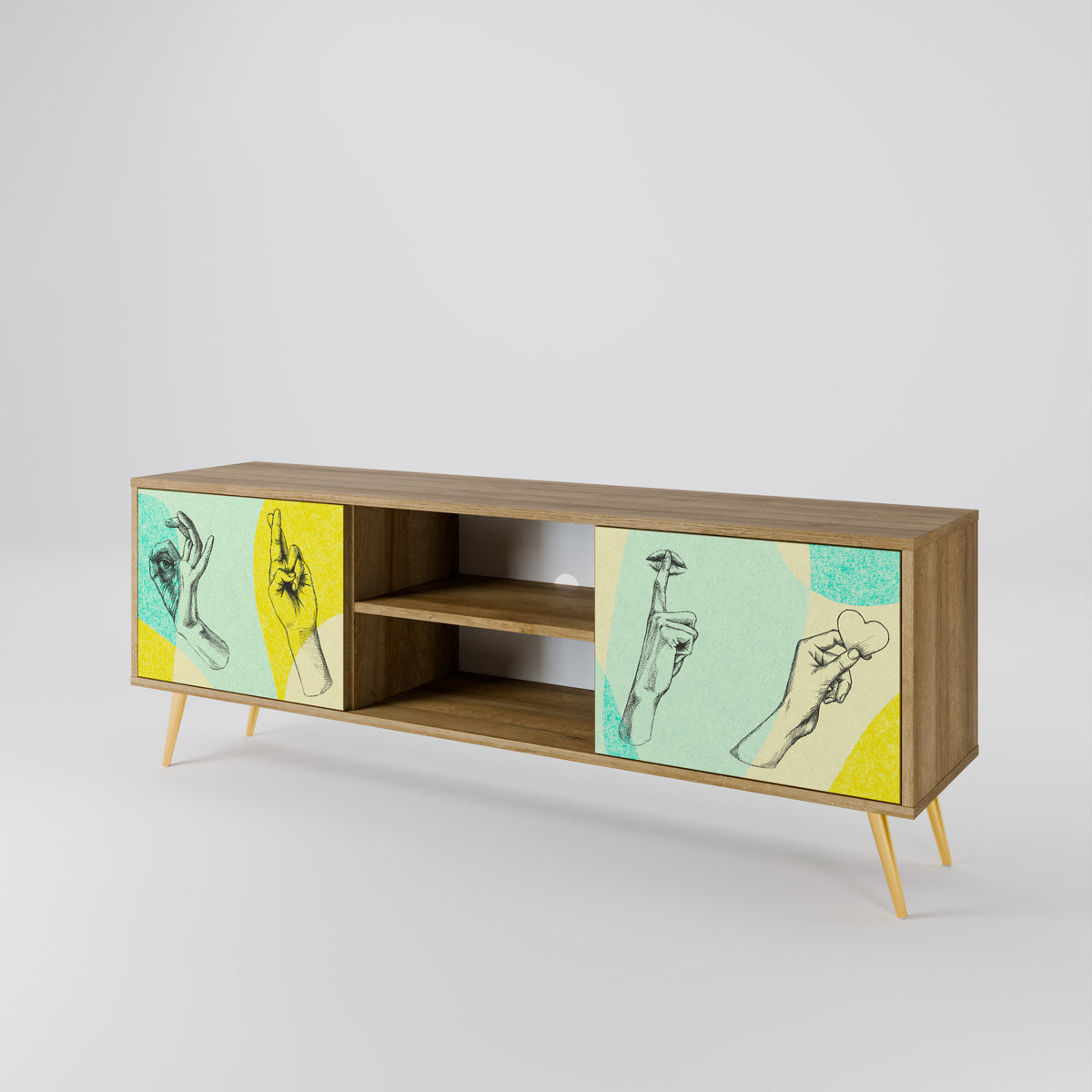 BODY LANGUAGE 2-Door TV Cabinet