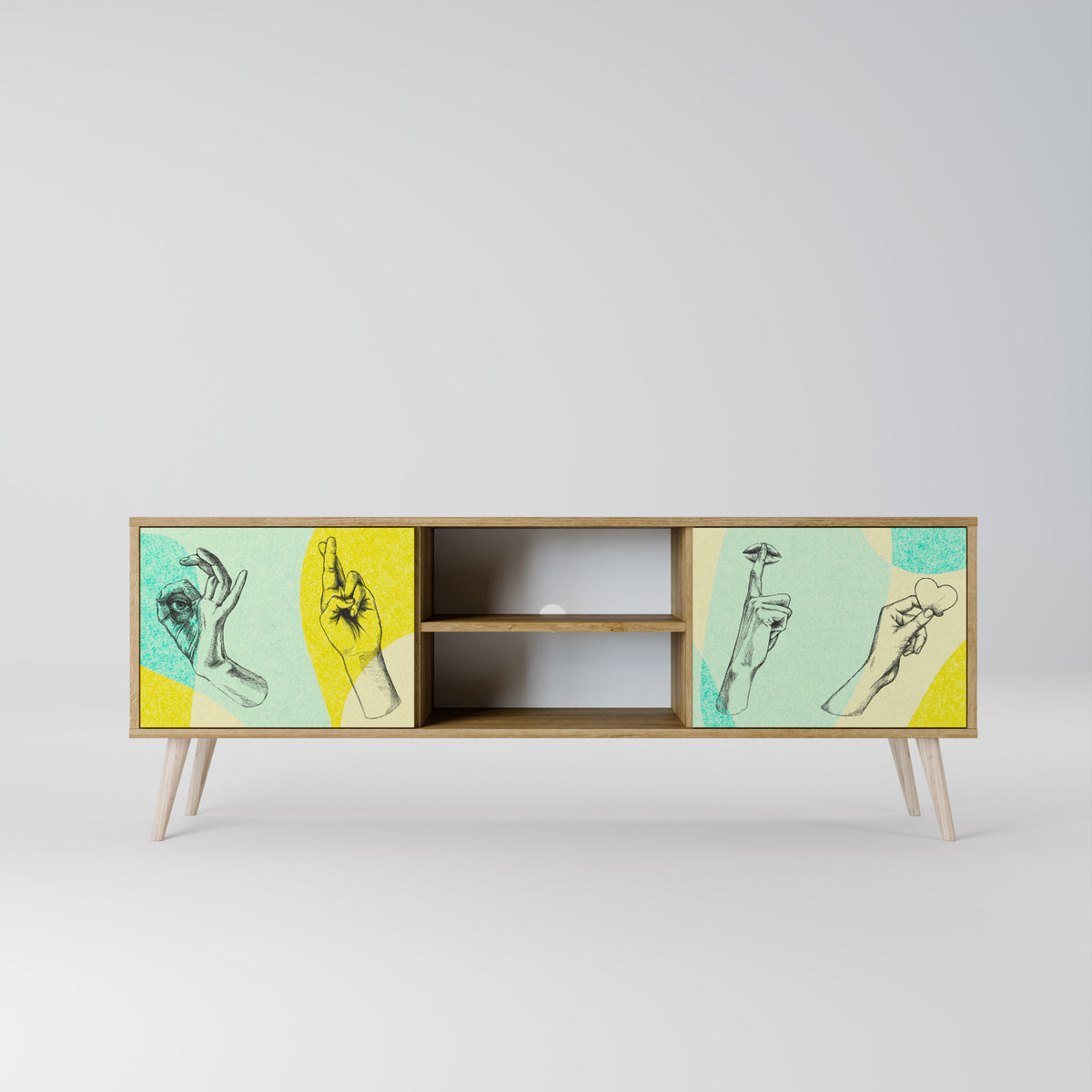 BODY LANGUAGE 2-Door TV Cabinet
