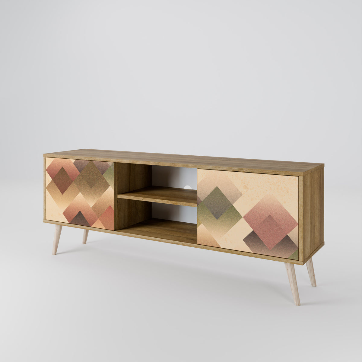 GEOMETRIC FUSION 2-Door TV Cabinet