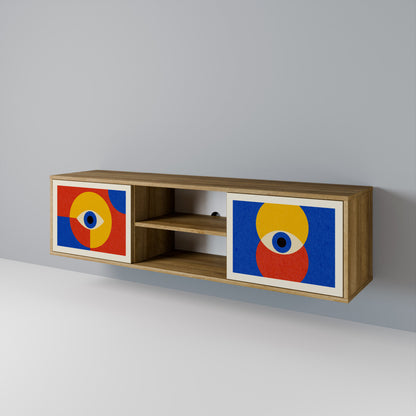GEOMETRIC EYES 2-Door TV Cabinet