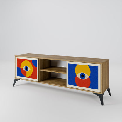 GEOMETRIC EYES 2-Door TV Cabinet