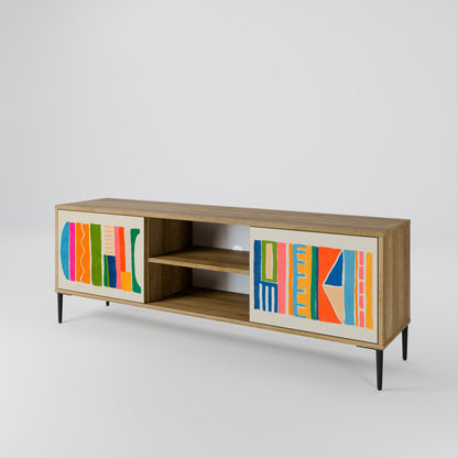 GEOMETRIC SHINE 2-Door TV Cabinet