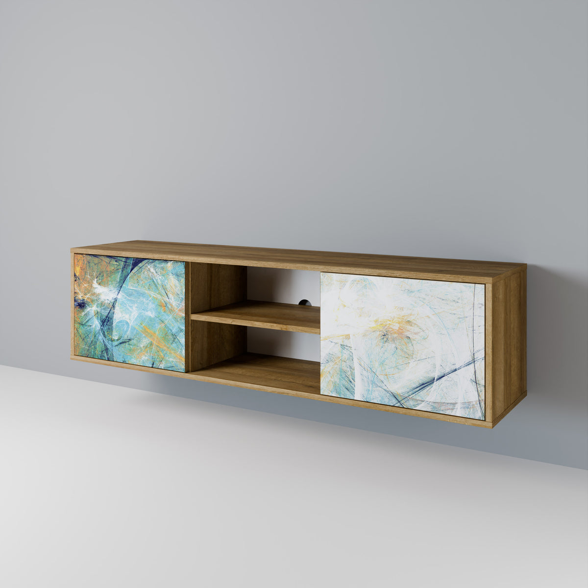 ABSTRACT THOUGHTS 2-Door TV Cabinet