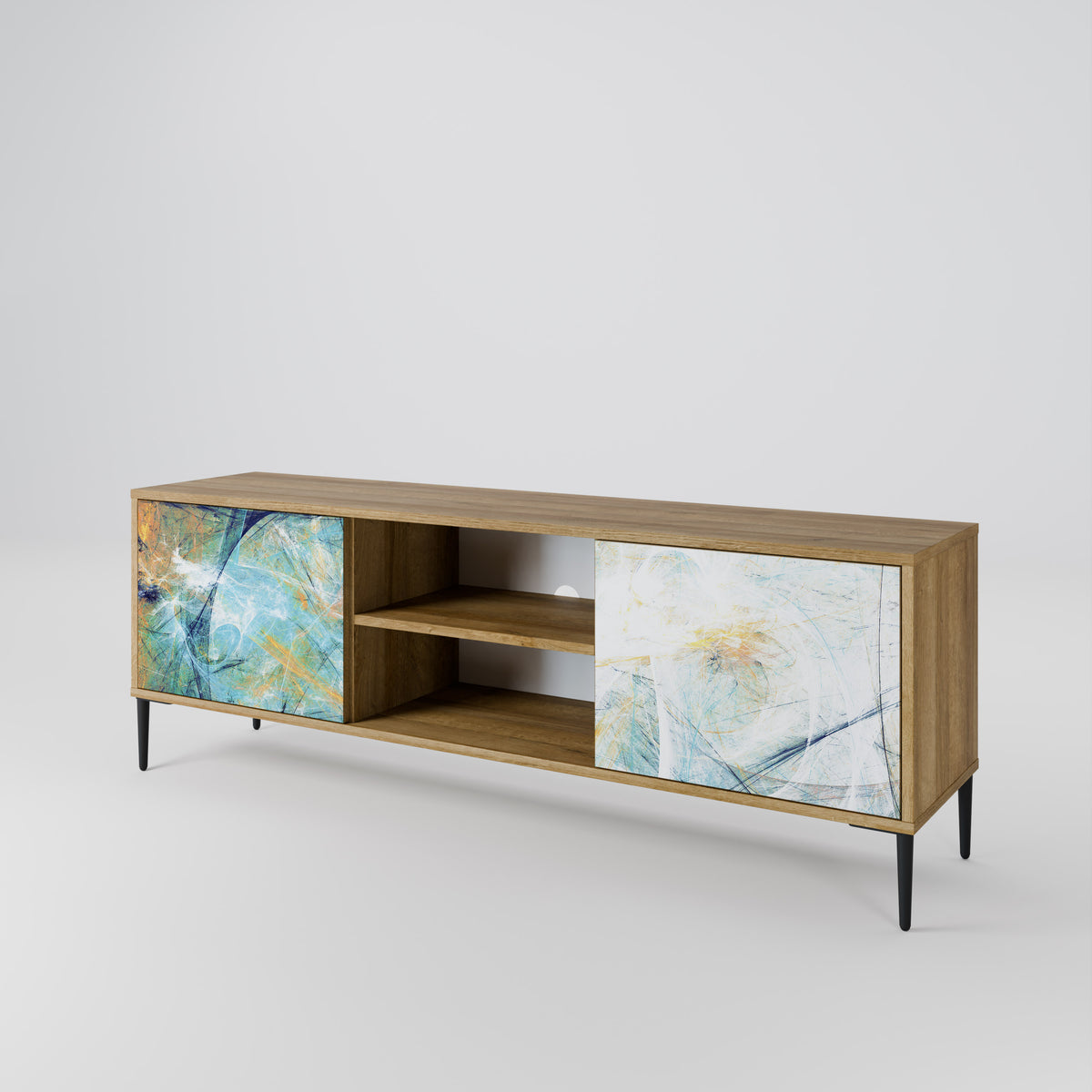 ABSTRACT THOUGHTS 2-Door TV Cabinet