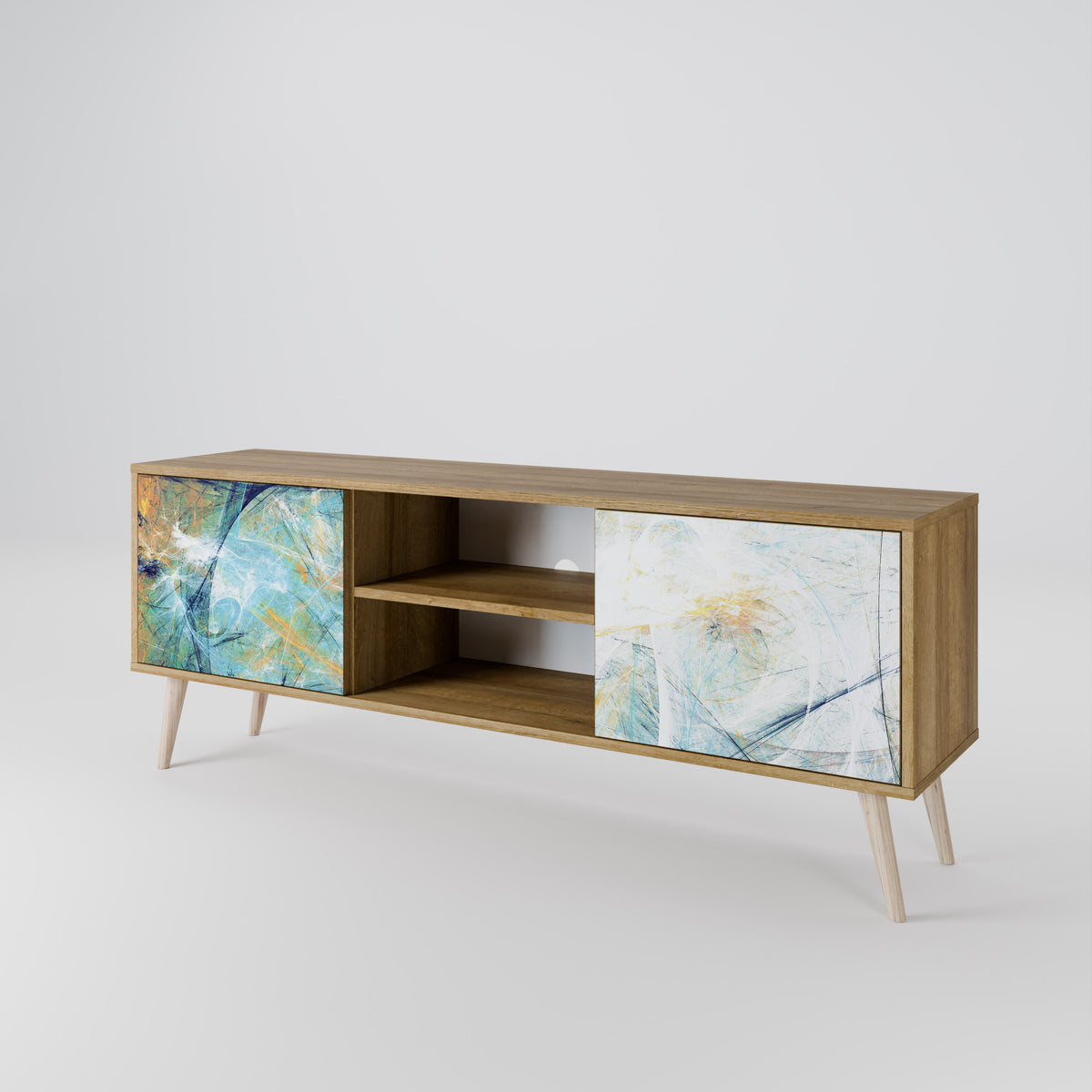 ABSTRACT THOUGHTS 2-Door TV Cabinet