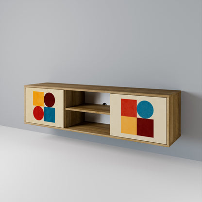 GEOMETRIC PUZZLE 2-Door TV Cabinet