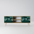 POLYGONAL FLOATING 2-Door TV Cabinet