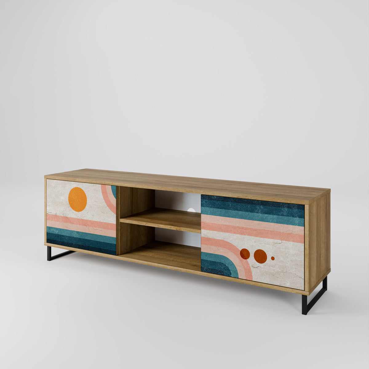 TWO HALVES 2-Door TV Cabinet