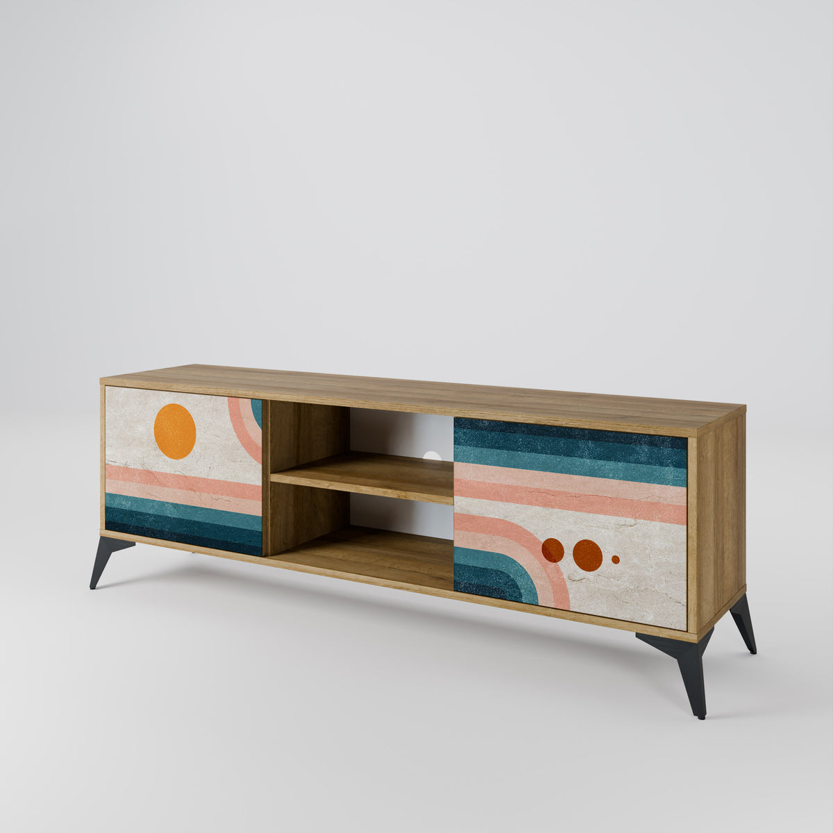 TWO HALVES 2-Door TV Cabinet