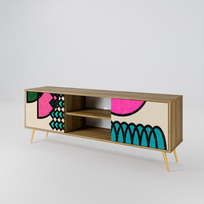 GEOMETRIC RHAPSODY 2-Door TV Cabinet
