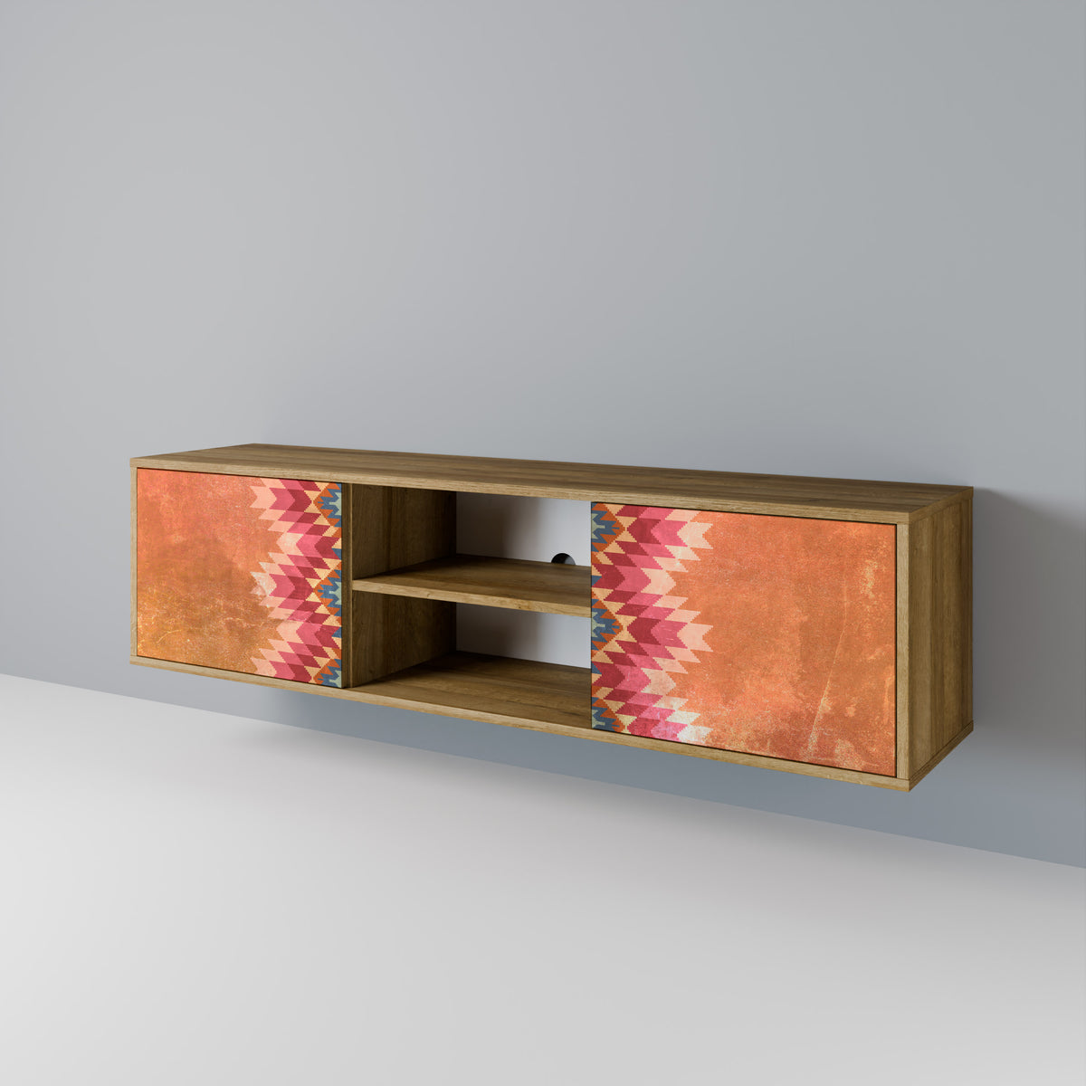 INDIAN FOLK 2-Door TV Cabinet