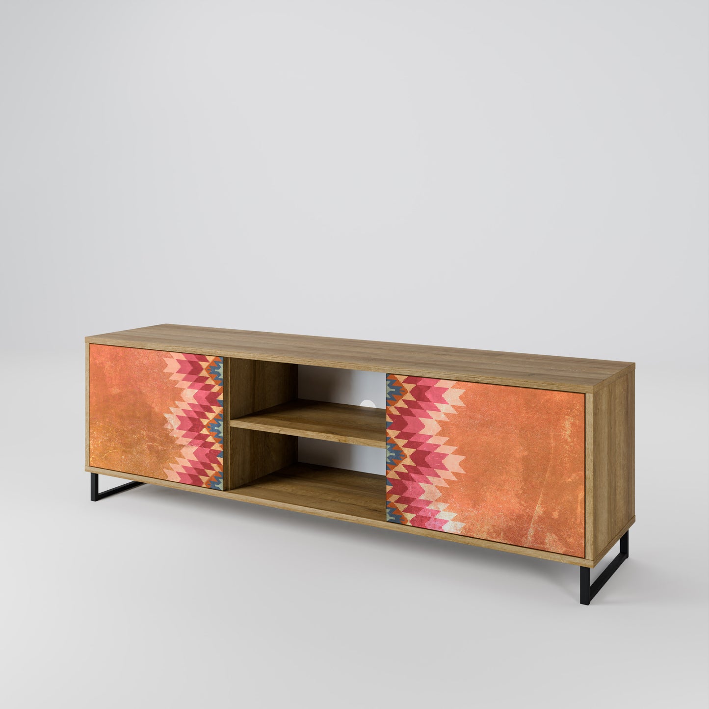 INDIAN FOLK 2-Door TV Cabinet