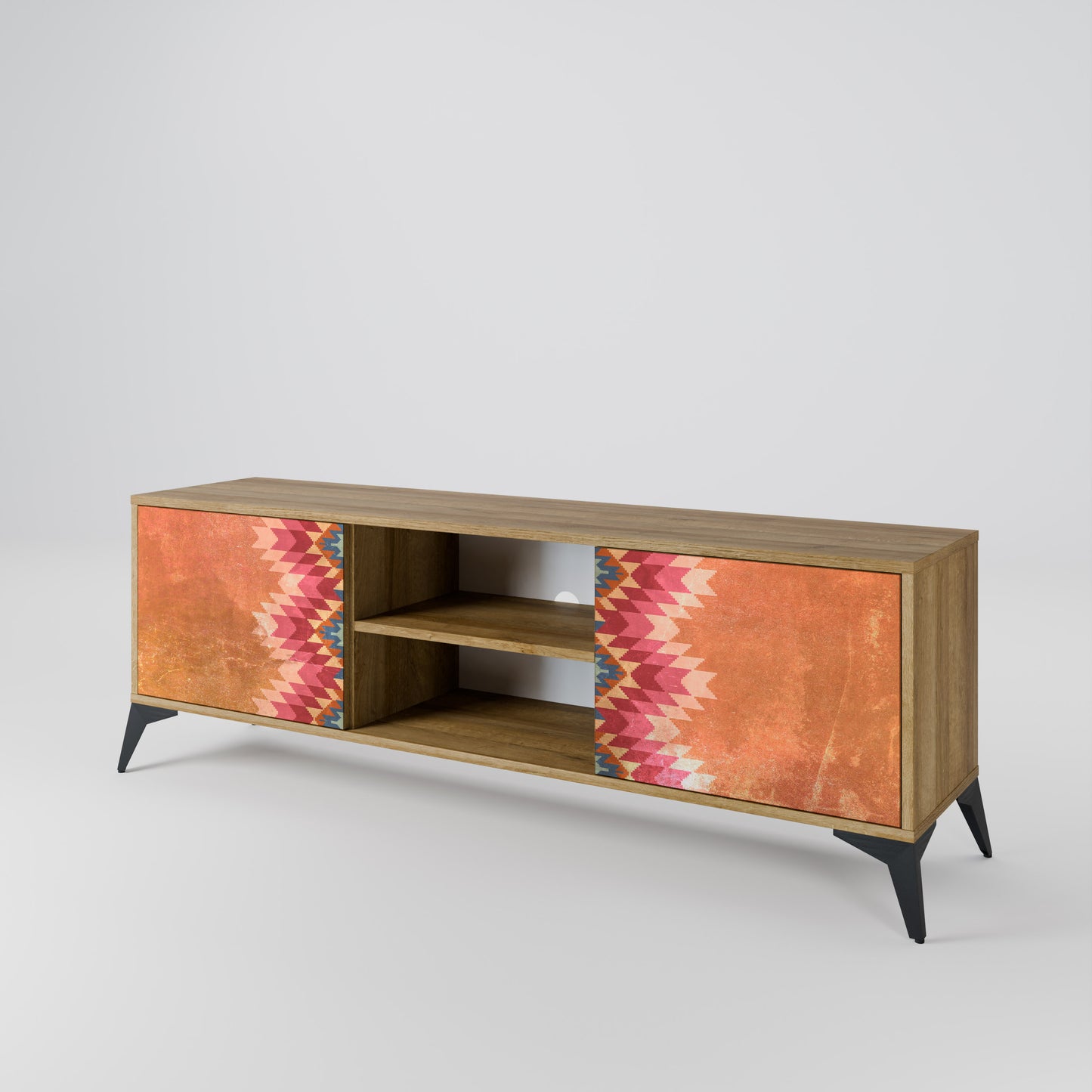INDIAN FOLK 2-Door TV Cabinet