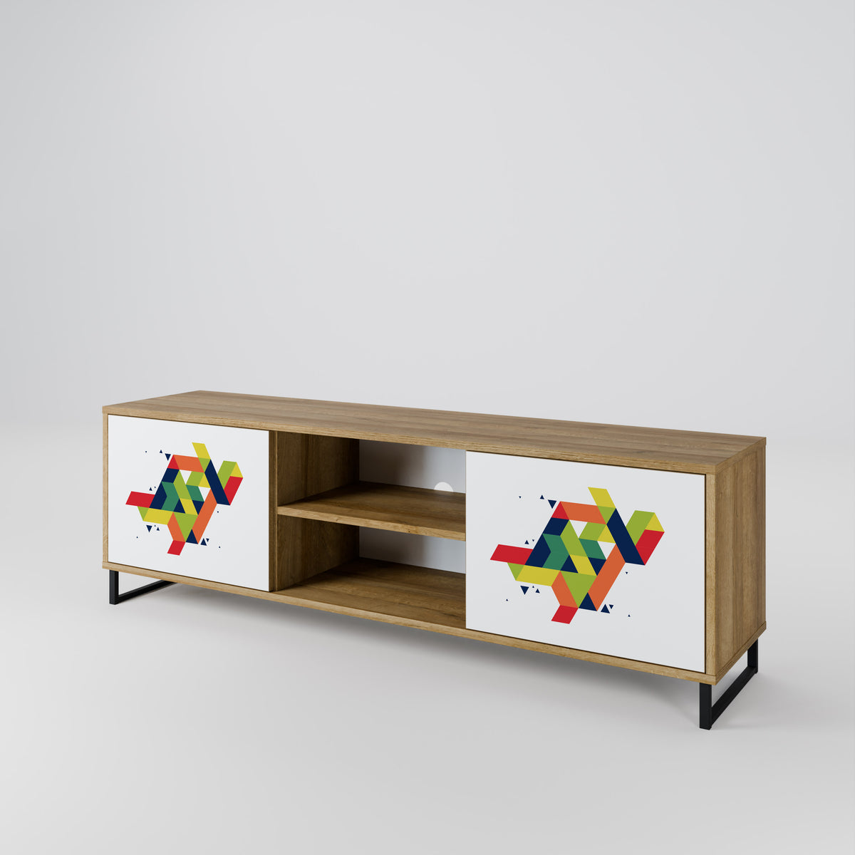 FUTURE SIGN 2-Door TV Cabinet