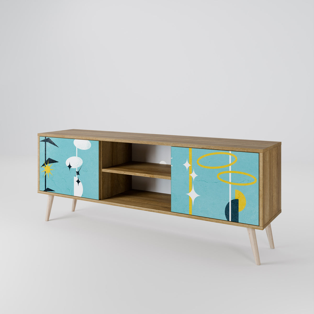 PATHS TO HAPPINESS 2-Door TV Cabinet