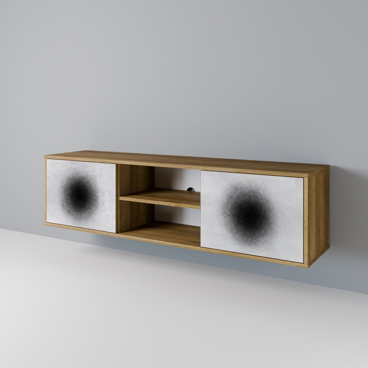 BLACK HOLE 2-Door TV Cabinet