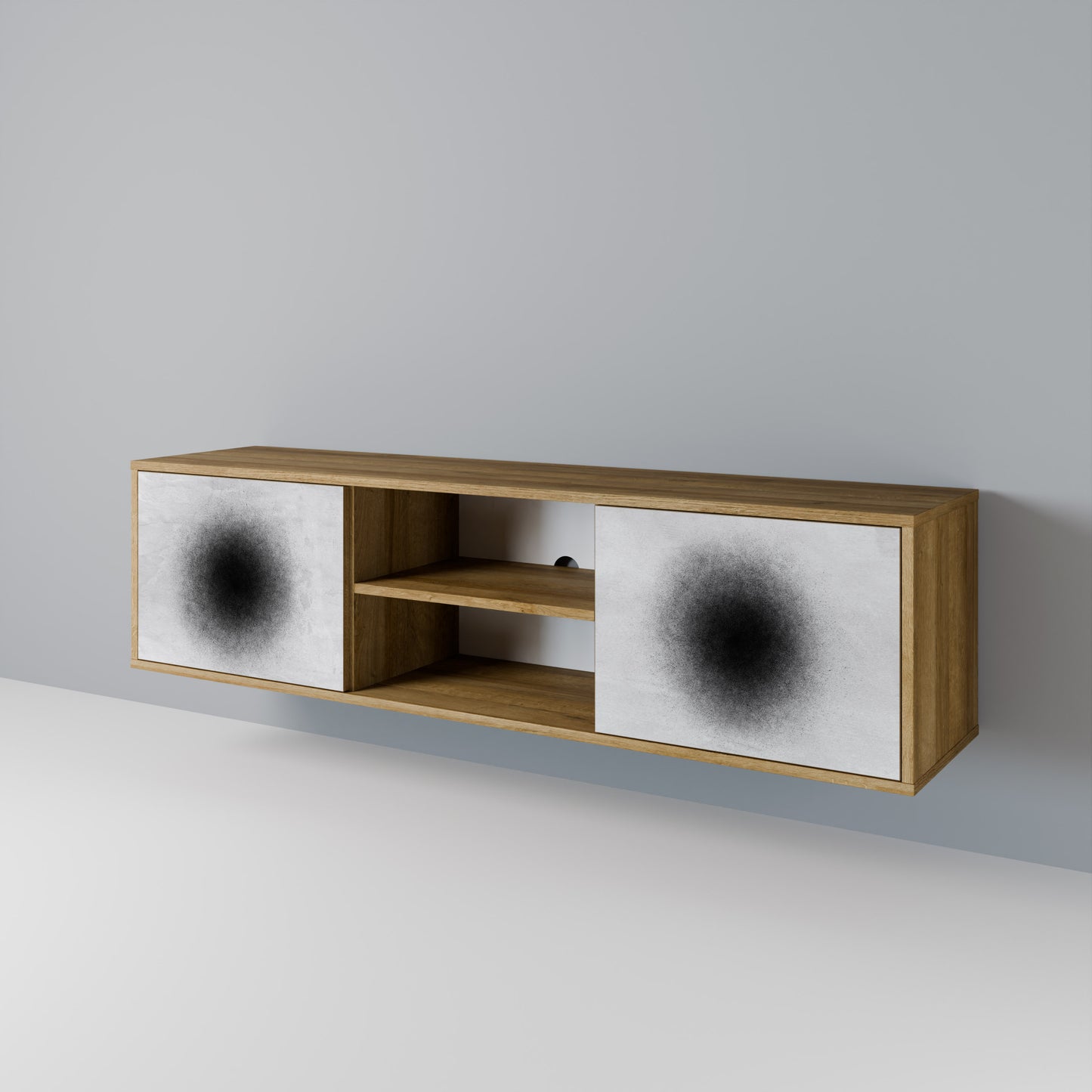 BLACK HOLE 2-Door TV Cabinet