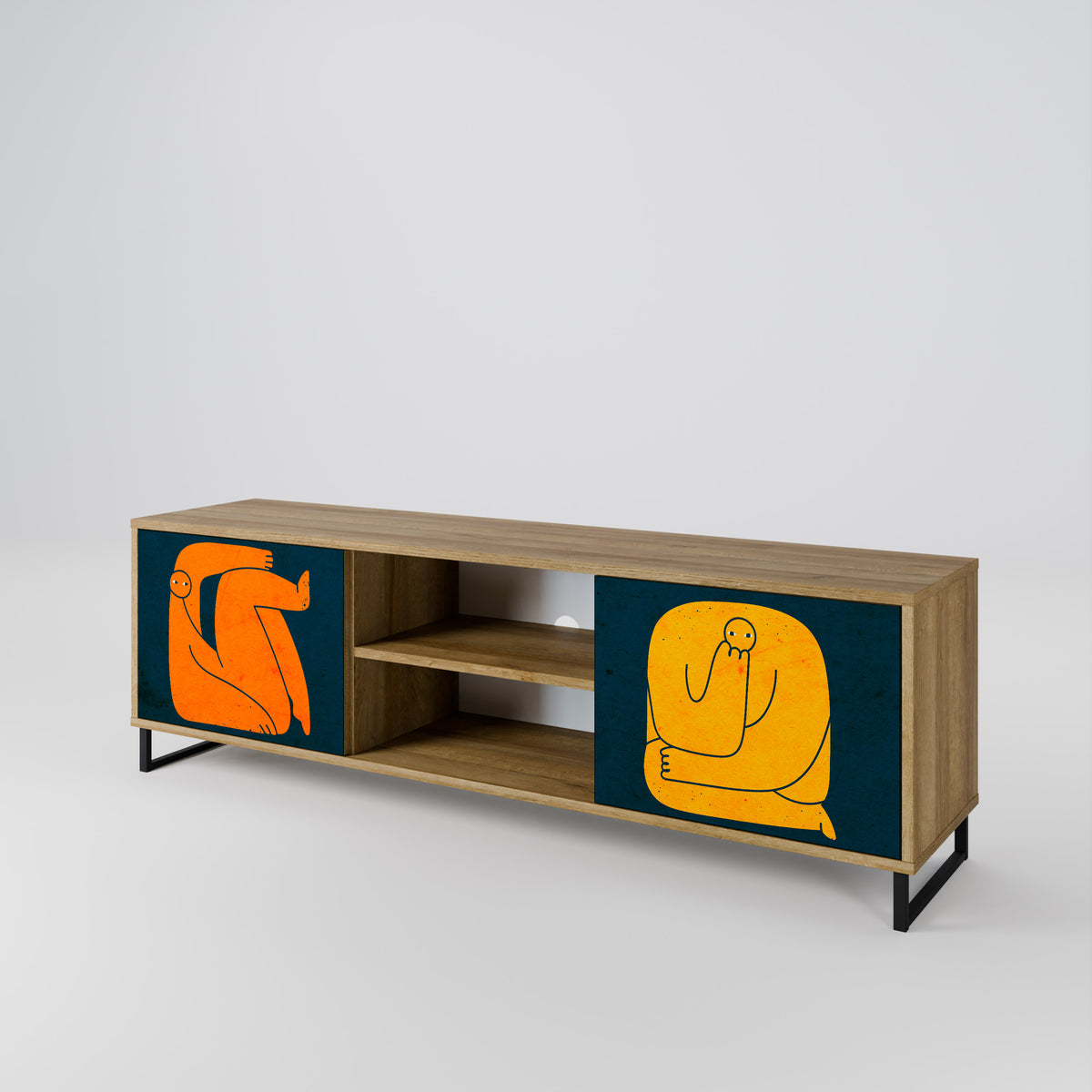 TOGETHER BUT SEPARATELY 2-Door TV Cabinet