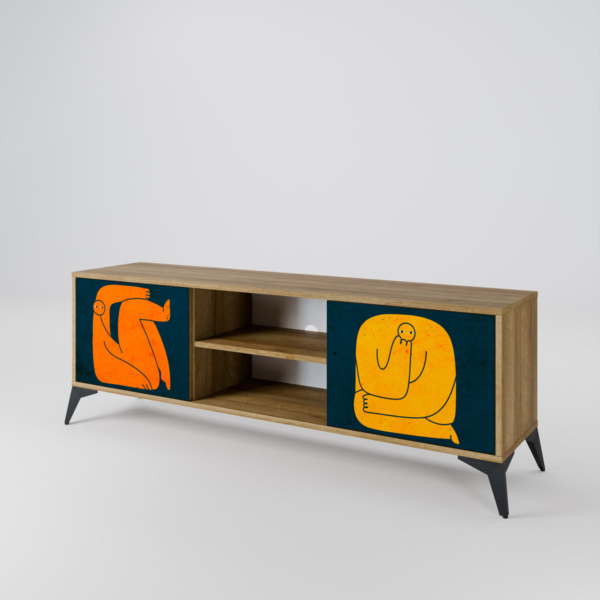 TOGETHER BUT SEPARATELY 2-Door TV Cabinet