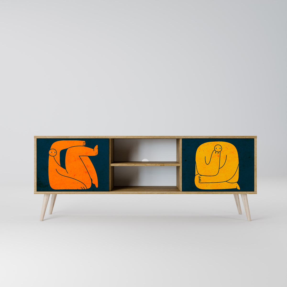 TOGETHER BUT SEPARATELY 2-Door TV Cabinet
