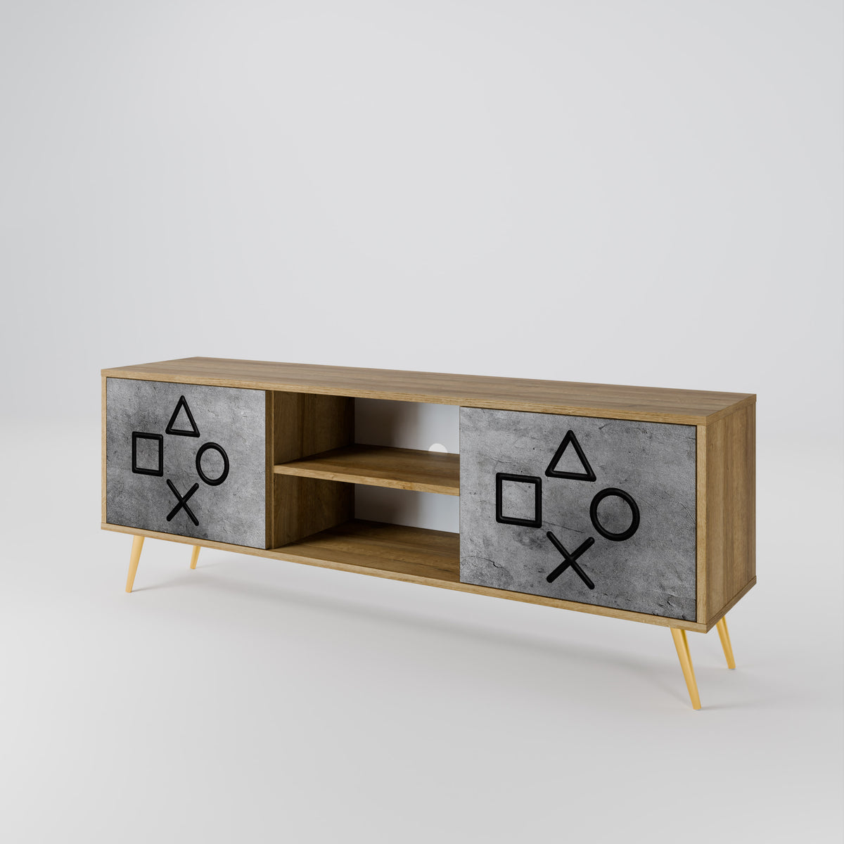 GAMER CHOICE 2-Door TV Cabinet