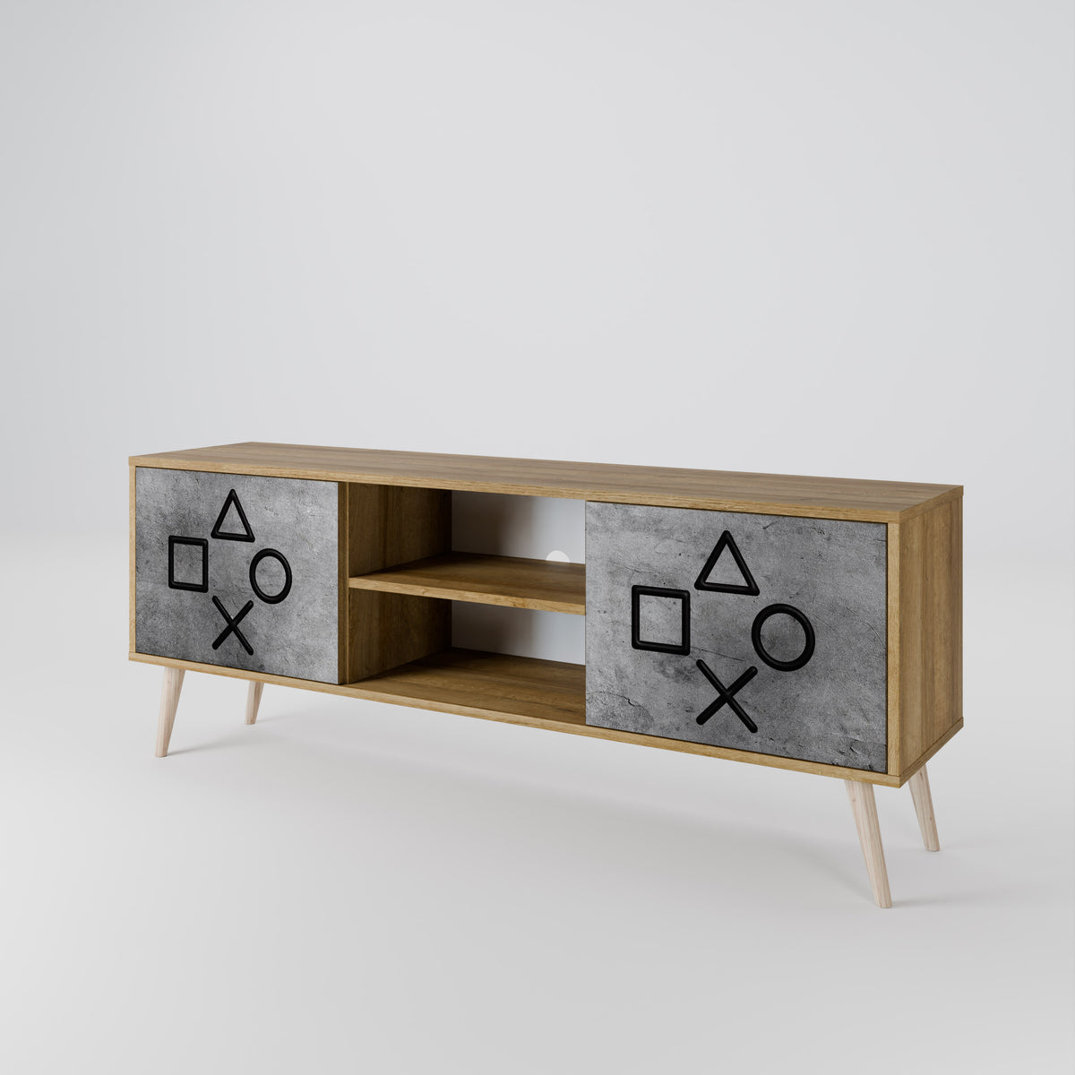 GAMER CHOICE 2-Door TV Cabinet